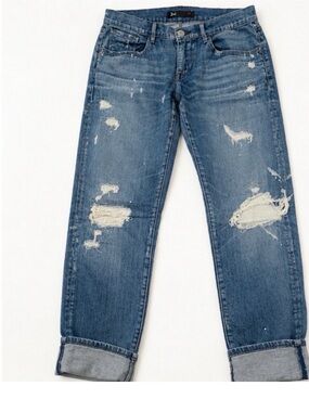 3x1 Relaxed Fit Distressed Blue Jeans Please review all photos and measurements